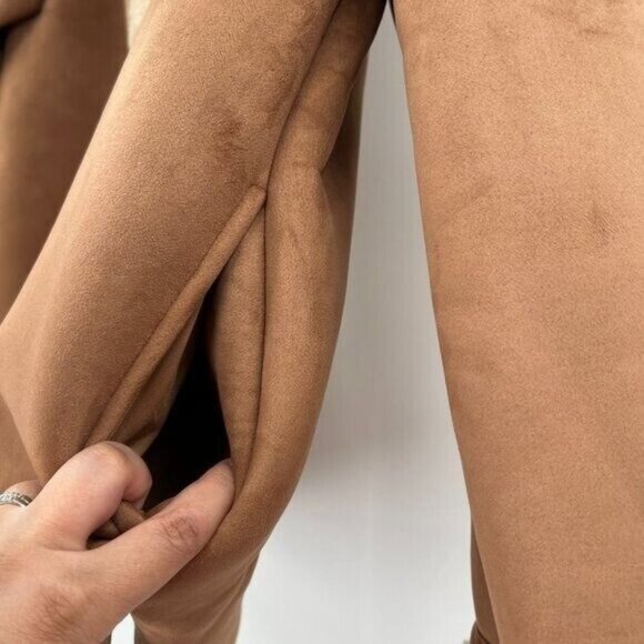 Tuckernuck Stella Shearling Pullover Jacket sz S Small Quarter Zip Camel-Tan NWT - Picture 2 of 7